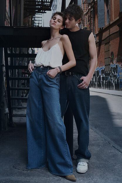 Buy Baggy Straight Leg Overall Jeans for USD 64.00 | Silver Jeans